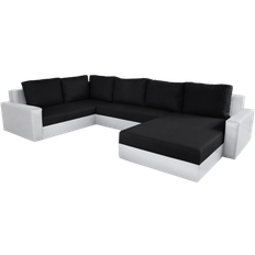 Canapé-Lit - Métal Canapés Couch set Grado White/Black Canapé 344cm