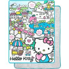 Northwest Hello Kitty My Cute World Oversized Sherpa Throw Blanket