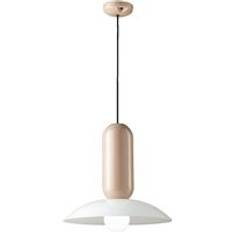 Ceramic Pendant Lamps Ferroluce Pau Light White Grey Pendant Lamp