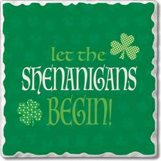 Stoneware Coasters CounterArt Shamrock Shenanigans Coaster 4