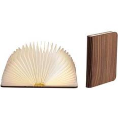 Papier Lampes de table LEDER Illuminated Book Walnut Lampe de table 16.8cm