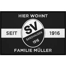 Svs Fanmatte Black/White Schwarz, Weiß 40 x 60cm