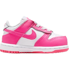 Children's Shoes Nike Dunk Low TD - White/Laser Fuchsia