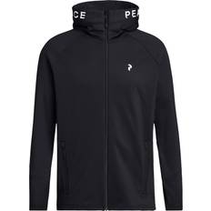 Elastan/Lycra/Spandex - Herr - Hoodies Tröjor Peak Performance M Rider Mid Zip Hood - Black