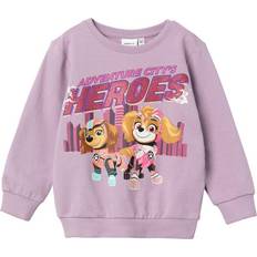 Spandex Sweatshirts Name It Oditte Paw Patrol Sweatshirt - Lavender Mist (13223681)