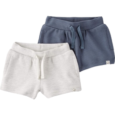 Carter's Baby Organic Cotton Textured Shorts 2-pack - Heather Grey/Coastal Blue (195862337538)