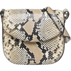 Snake Handbags Jil Sander Coin Medium Python Print Leather Crossbody Bag - Hazelnut