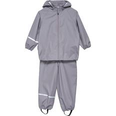 Gråa Regnkläder CeLaVi Kid's Basic Rainwear Set - Grey