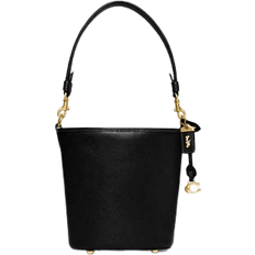 Coach Black Bucket Bags Coach Dakota Bucket Bag 16 - Glovetanned Leather/Brass/Black