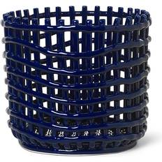 Ferm Living Wicker Blue Cesta 23.5cm