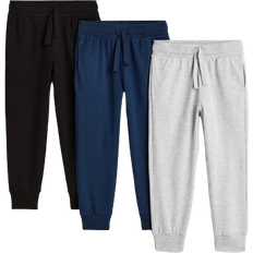 H&M Joggers 3-pack - Navy Blue/Light Gray Melange