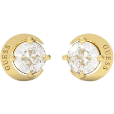 Guess Moon And Star Earrings - Gold/Transparent