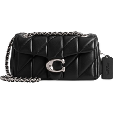 Coach Schwarz Umhängetaschen Coach Tabby Shoulder Bag 20 With Quilting - Novelty Leather/Silver/Black