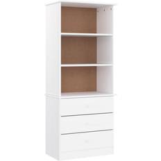 Tv bokhylla vidaXL Alta White Bokhylla 142cm