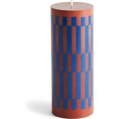 Hay column Hay Column Brown / Blue Bougie 20cm