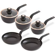 Cookware Sets Tower Cavaletto Black Cookware Set with lid 5 Parts