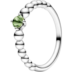 Pandora Spring Beaded Ring - Silver/Green