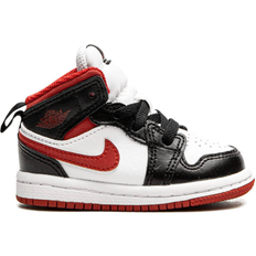 Polyester Trainers Nike Jordan 1 Mid TD - Gym Red/Black/White