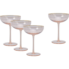 Tåler oppvaskmaskin Champagneglass Modern House Soft Pink Champagneglass 23cl 4st