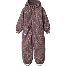 Wheat Kid's Miko Flight Suit - Eggplant Buttercups