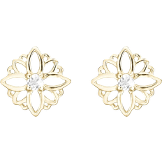 Natural Flowers Earrings - Gold/Topaz
