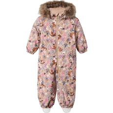 Beige Snowsuits Children's Clothing Name It Snow10 Suit with Wild Flower - Stucco (13216428)