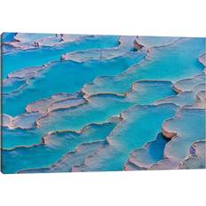 House of Hampton Travertine Terraces Of Pamukkale Blue Framed Art 30.5x20.3cm