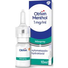 Forkølelse - Nasal congestions and runny noses Håndkøbsmedicin Otrivin Menthol 1mg/ml 10ml Næsespray