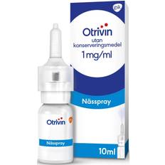 Otrivin 1mg ml 10ml Otrivin utan konserveringsmedel 1mg/ml 10ml Nässpray