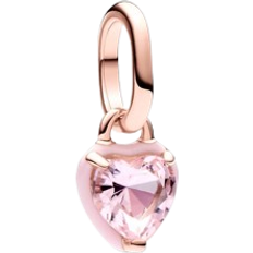 Breloques et Pendentifs Pandora ME Chakra Heart Mini Dangle Charm - Rose Gold/Pink