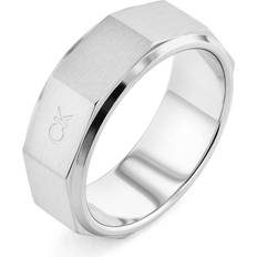 Acciaio Inossidabile Anelli Calvin Klein Latch Ring - Silver