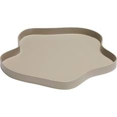 Hübsch Pond Tray Bricka Sand 37 x 37 x H3 cm Serveringsbricka