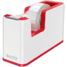 Office Supplies Leitz WOW Tape Dispenser Duo Colour White/Red 53641026