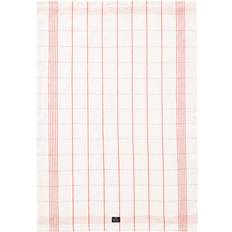 Lexington Textiles Lexington Torchon De Cuisine Checked Linen/Cotton 50x70 cm White-Red Blanc