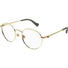 Gucci Brillen & Lesebrillen Gucci Gold Mini Running Round Metal 002 Gold UNI