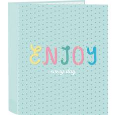 BlackFit8 Enjoy Green A4 Ring Binder 27 x 33 x 6 cm