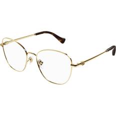 Women Glasses & Reading Glasses Gucci GG1418O 001 Women’s Gold Size Free Lenses HSA/FSA Insurance Blue Light Block Available