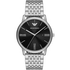 3 ATM (30m) Orologi da polso Emporio Armani OFFICIAL STORE A Tre Lancette In Acciaio Inossidabile Con Datariorio