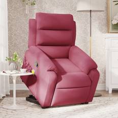 Ligstoel - Rood Fauteuils vidaXL Sta-op Massagestoel Rood