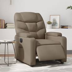 Repose-pieds Fauteuils vidaXL Inclinable électrique Cappuccino Similicuir Fauteuil