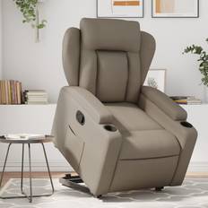 Repose-pieds Fauteuils vidaXL Inclinable Cappuccino Similicuir Fauteuil