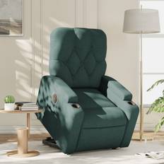 Reclinerfåtöljer vidaXL mörkgrön tyg Fåtölj
