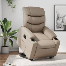 Fauteuil inclinable Fauteuils vidaXL Inclinable Électrique Cappuccino Similicuir Fauteuil