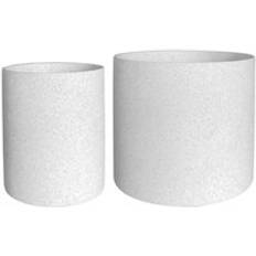 Olly & Rose White Plant Pots Speckled Clay