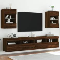 vidaXL Væghængte Tv-Borde 2 Stk 40 x 30 x 60.5 cm