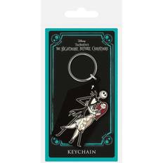 Nightmare Before Christmas jack & sally coffin rubber Nyckelring