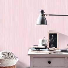 Erismann Blush Pink Stripe Wallpaper Textured Plain Non-Woven Charisma 10252-17