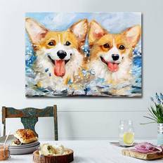 Pinturas de Diamantes Diamond Embroidery Full Drill Diamond Painting Welsh Corgi Dog Art Diamond Cross Stitch Rhinestone