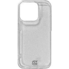 iPhone 15 Pro Joy Case Hybrid Glitter Skal Genomskinligt Silver