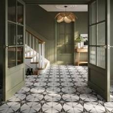 Wickes Greco Star Grey Matt Porcelain Wall & Floor Tile 330 x 330mm